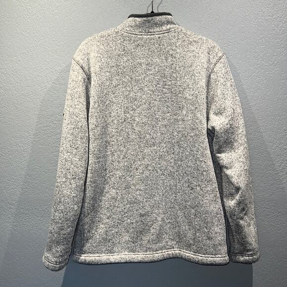 Orvis Men's Sherpa-Lined 1/4-Zip Pullover Sweater Heather Gray Size M - Picture 6 of 11